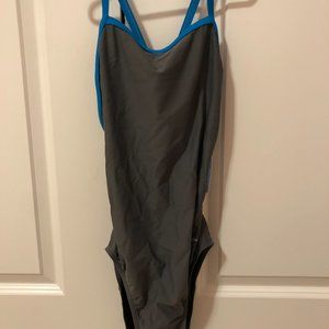 Sporti Grey and Blue Bathing Suit